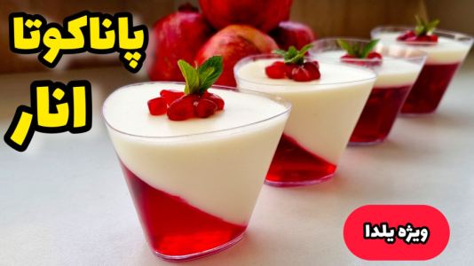 سریال آموزش انواع ژله - آشپزی با مهتاب - فصل ۱ - طرز تهیه پاناکوتا انار