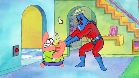 انیمیشن شوی پاتریک ستاره ای - فصل ۱ - قسمت ۱۱ - ضربدر سر خط