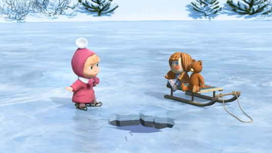 انیمیشن قصه‌های ماشا - فصل ۱ - قسمت ۲۰ - با آرزوی اردک ماهی