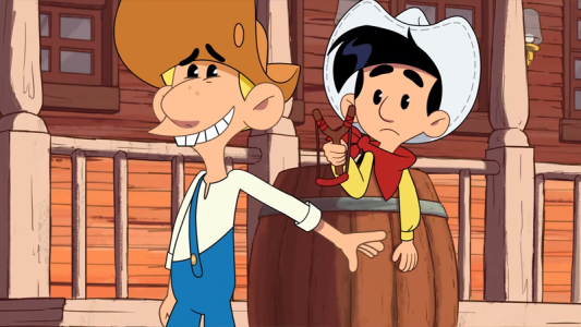 انیمیشن لوک کوچولوی خوش شانس - فصل ۱ - قسمت ۲۱ - تیرانداز حرفه‌ای