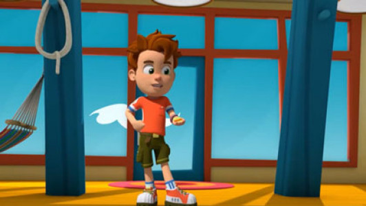 انیمیشن رنجر راب - فصل ۱ - قسمت ۲۶ - رقابت زمین یخی در پارک آسمان بزرگ