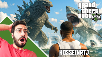 پوستر استریم جی‌تی‌ای5: گودزیلا و کینگ کونگ - حسین آرتی‌جی