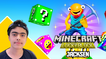 پوستر استریم ماینکرفت: لاکی بلاک پله‌ای - جکسن