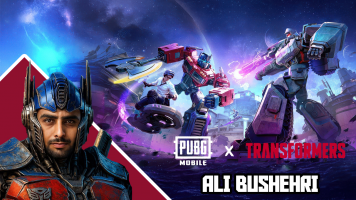 پوستر استریم پابجی موبایل تبدیل شوندگان: اتوبات‌ها - علی بوشهری