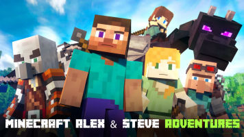پوستر ماینکرفت: ماجرا‌های الکس و استیو