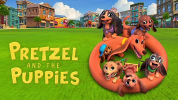 پوستر پرتزل و توله سگ ها