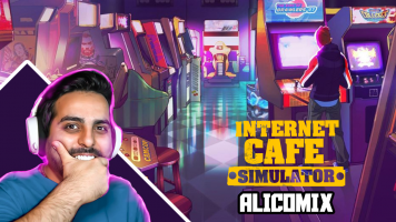 پوستر استریم شبیه‌ساز کافی‌نت - علی کامیکس