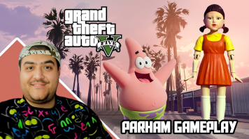 پوستر استریم جی‌تی‌ای 5: پاتریک و اسکویید گیم - پرهام گیم پلی