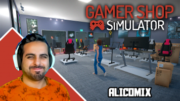 پوستر استریم شبیه‌ساز فروشگاه گیمینگ - علی کامیکس