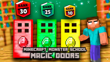 پوستر ماینکرفت: مدرسه هیولا‌ها (در جادویی)