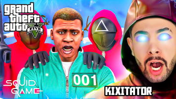 پوستر استریم جی‌تی‌ای 5: پل شیشه‌ای در اسکویید گیم - کیکسیتاتور