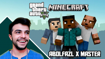 پوستر استریم جی‌تی‌ای در ماینکرفت - ابوالفضل ایکس مستر
