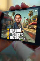 پوستر استریم جی‌تی‌ای ۵ موبایل - علی کامیکس