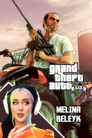 پوستر استریم جی‌تی‌ای ۵: سرقت ماشین - ملینا بلیک