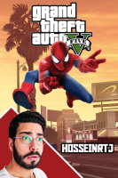 پوستر استریم جی‌تی‌ای ۵: مرد عنکبوتی - حسین آرتی‌جی