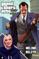 پوستر استریم جی‌تی‌ای۵: مزایده ماشین- ملینا بلیک