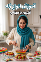 پوستر آموزش انواع ژله - آشپزی با مهتاب