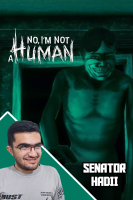پوستر استریم نه من انسان نیستم - سناتور هادی