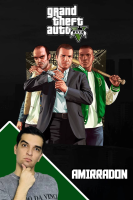 پوستر استریم جی‌تی‌ای وی ۵ - امیر رادون