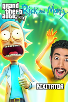 پوستر استریم جی‌تی‌ای ۵: ریک و مورتی - کیکسیتاتور