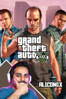 پوستر استریم جی‌تی‌ای۵: داستان اصلی - علی کامیکس