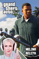 پوستر استریم جی‌تی‌ای۵: ماجرای تنتا و پسرش - ملینا بلیک