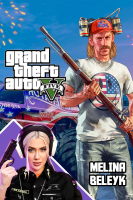 پوستر استریم جی‌تی‌ای۵: در جست‌وجوی واقعیت - ملینا بلیک