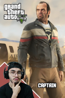 پوستر استریم جی‌تی‌ای ۵ - کاپیتان