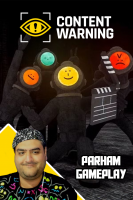 پوستر استریم بازی ترسناک هشدار محتوا - پرهام گیم پلی