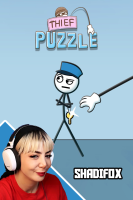 پوستر استریم پازل دزد - شادی فاکس