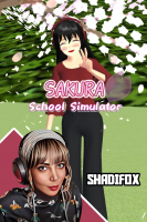 پوستر استریم شبیه‌ساز ساکورا اسکول - شادی فاکس