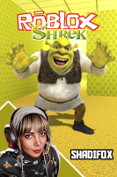 پوستر استریم روبلاکس: شرک در بک رومز - شادی فاکس