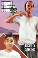 پوستر استریم جی‌تی‌ای وی ۱ - تایگر ایکس گیمینگ