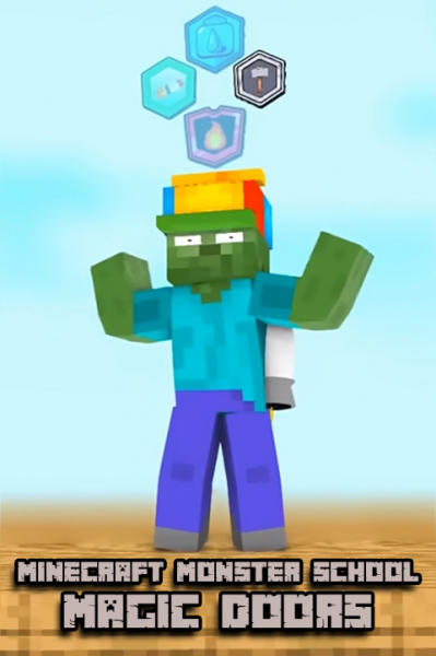 پوستر ماینکرفت: مدرسه هیولا‌ها (در جادویی)