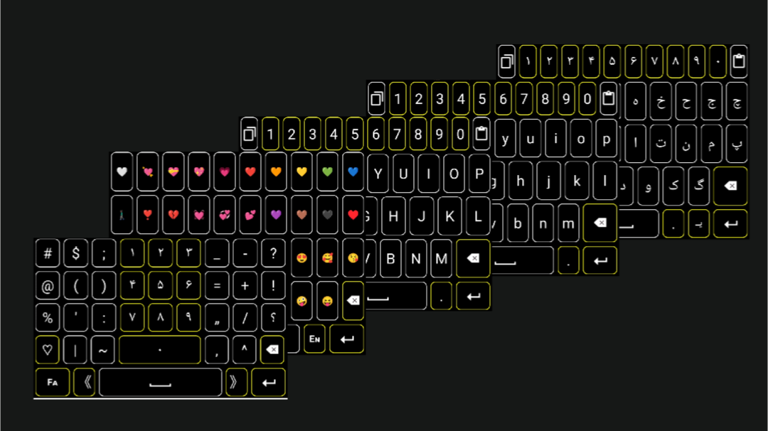 اسکرین شات 3 برنامه ‏‏‏کیبورد فارسی