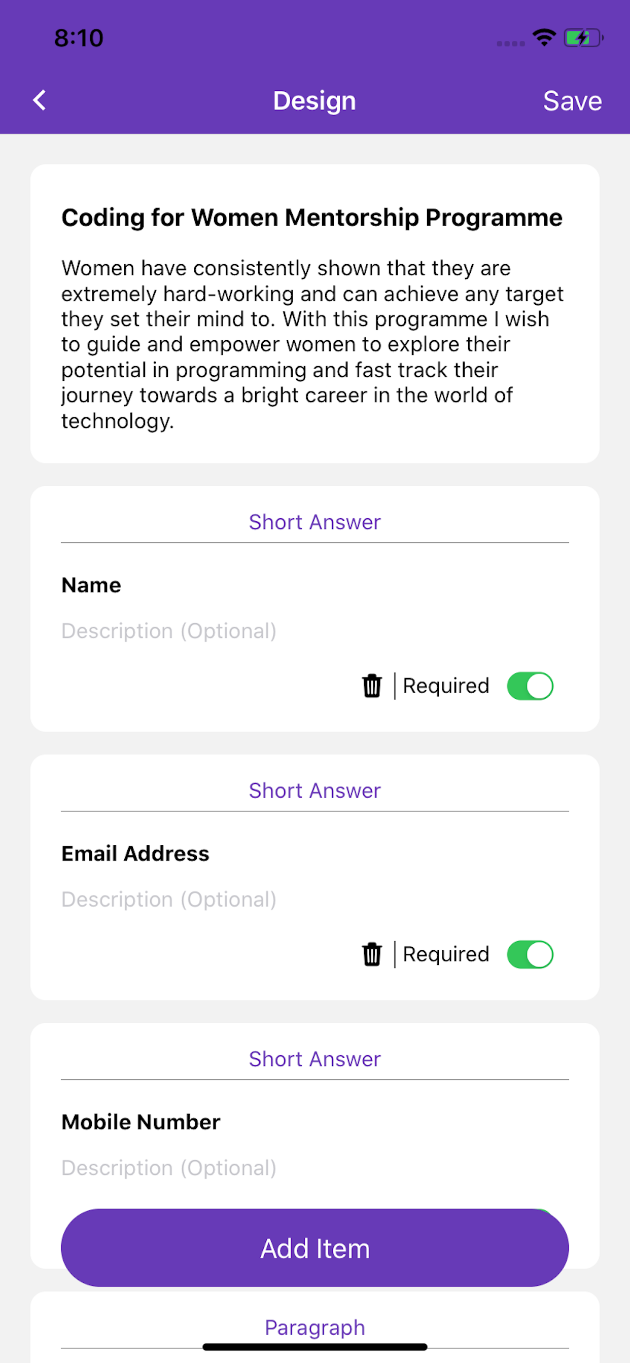 اسکرین شات 5 برنامه FormsApp - Manage your Forms