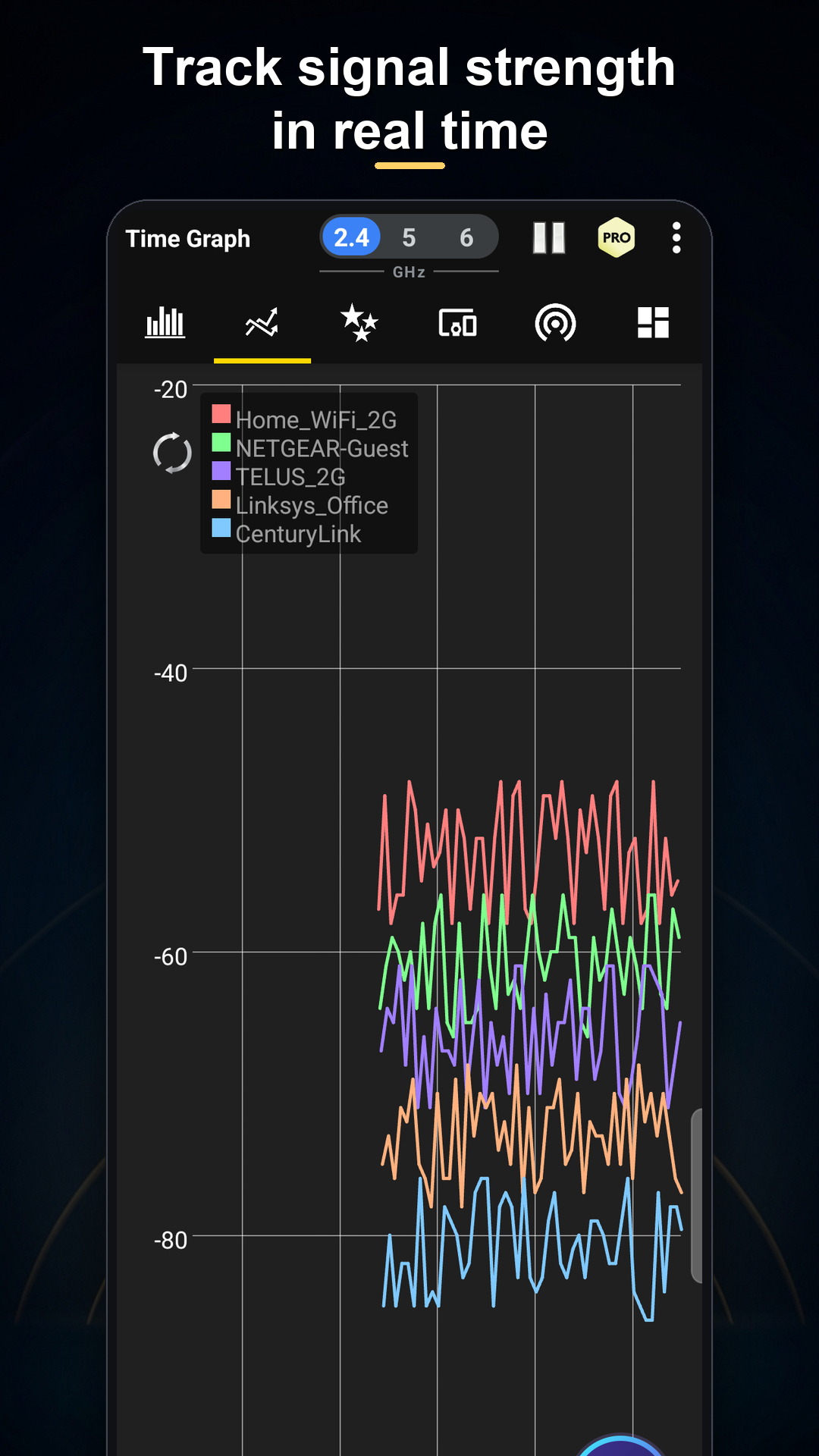 اسکرین شات 5 برنامه WiFi Analyzer