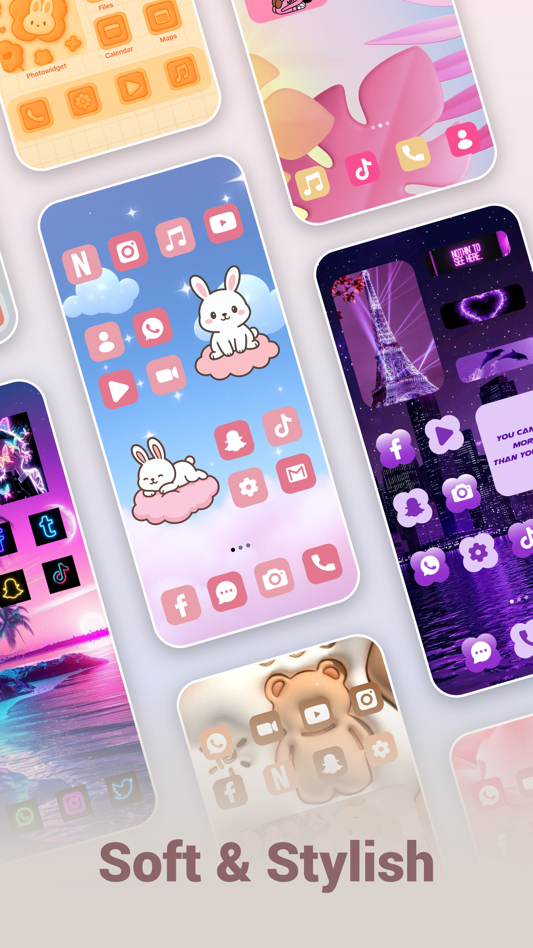 اسکرین شات 2 برنامه Themes: Widgets and Wallpapers
