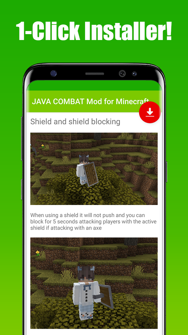 اسکرین شات 4 برنامه JAVA COMBAT Mod for Minecraft