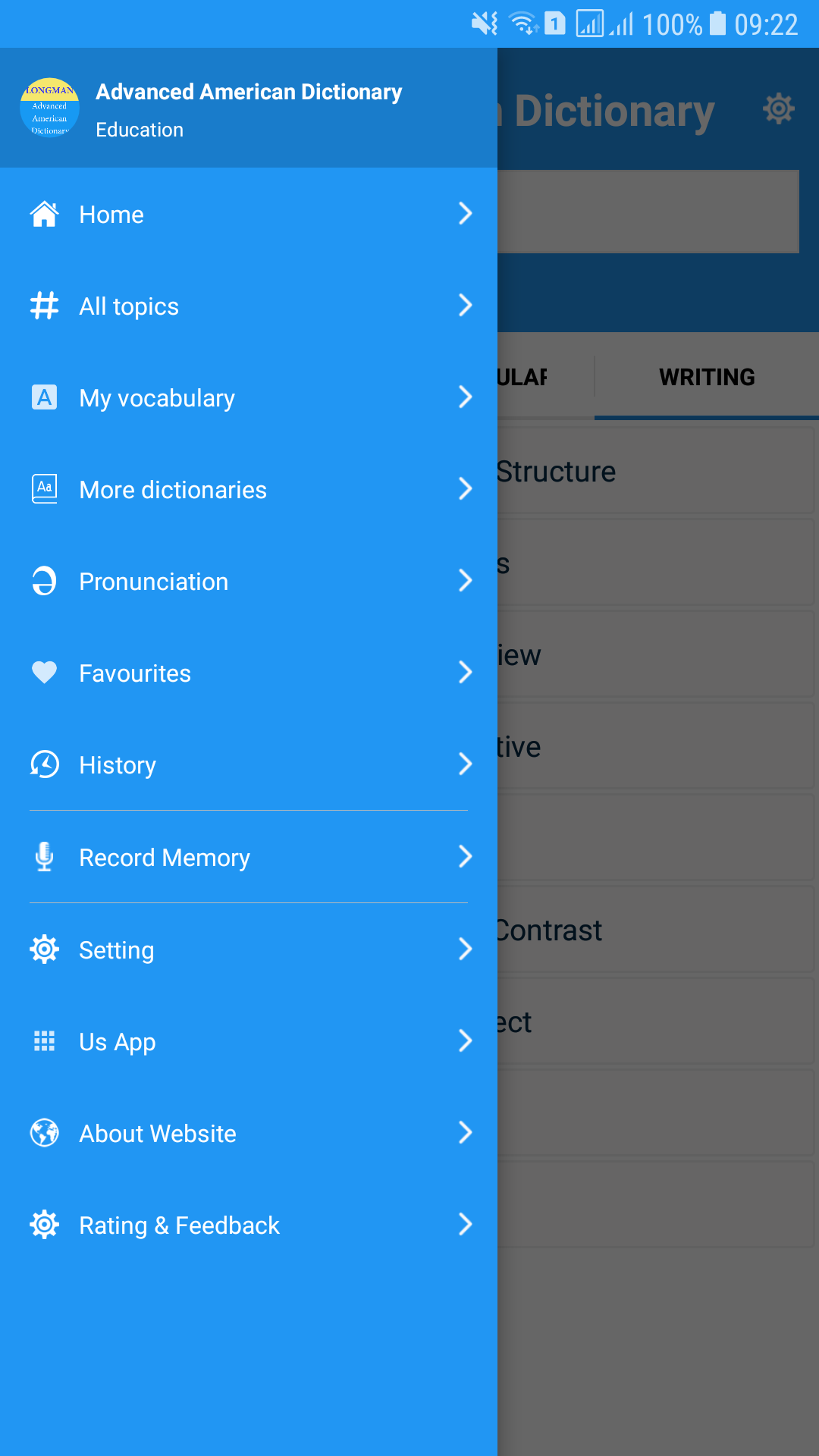 اسکرین شات 7 برنامه Advanced American Dictionary