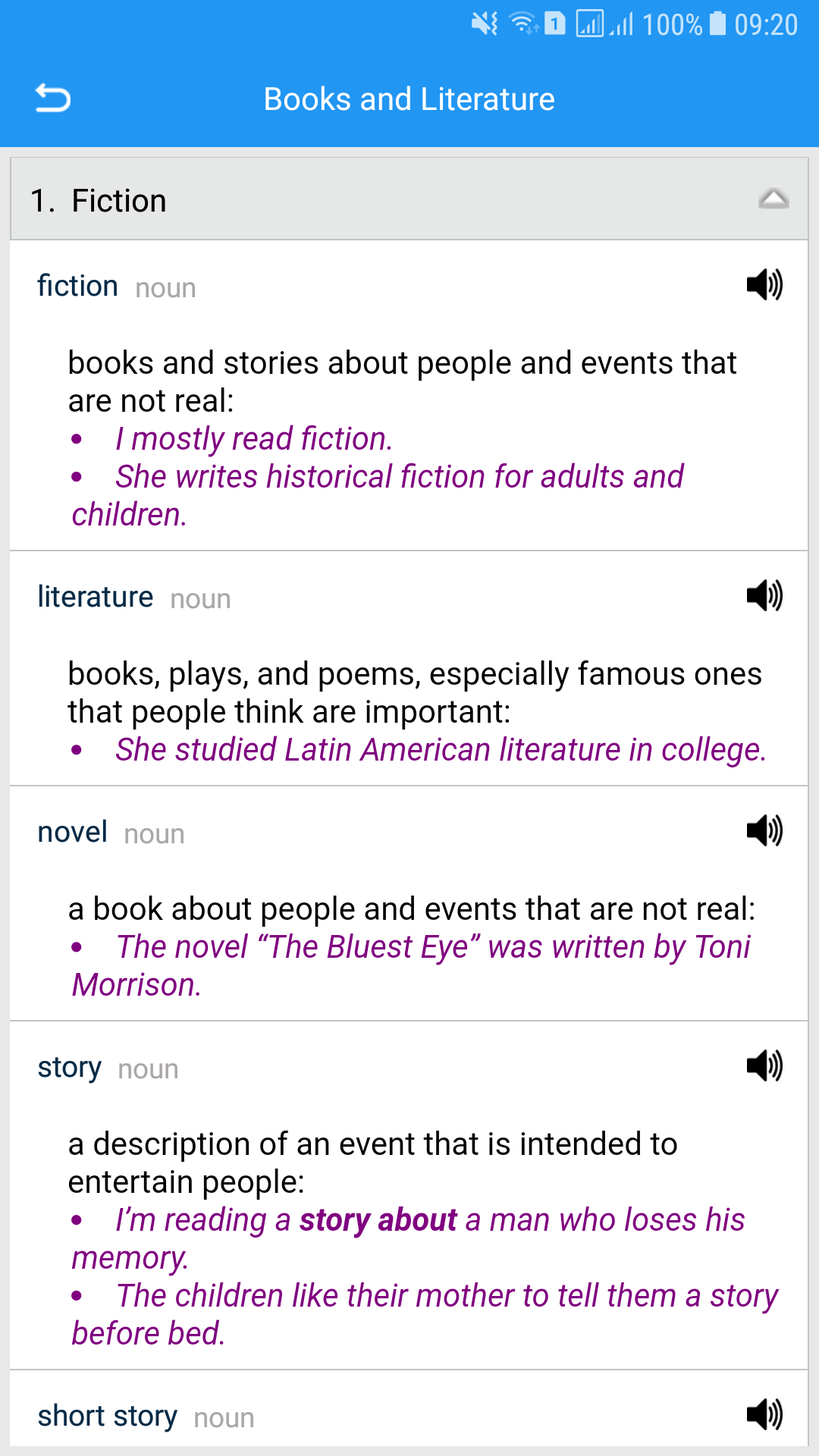 اسکرین شات 5 برنامه Advanced American Dictionary