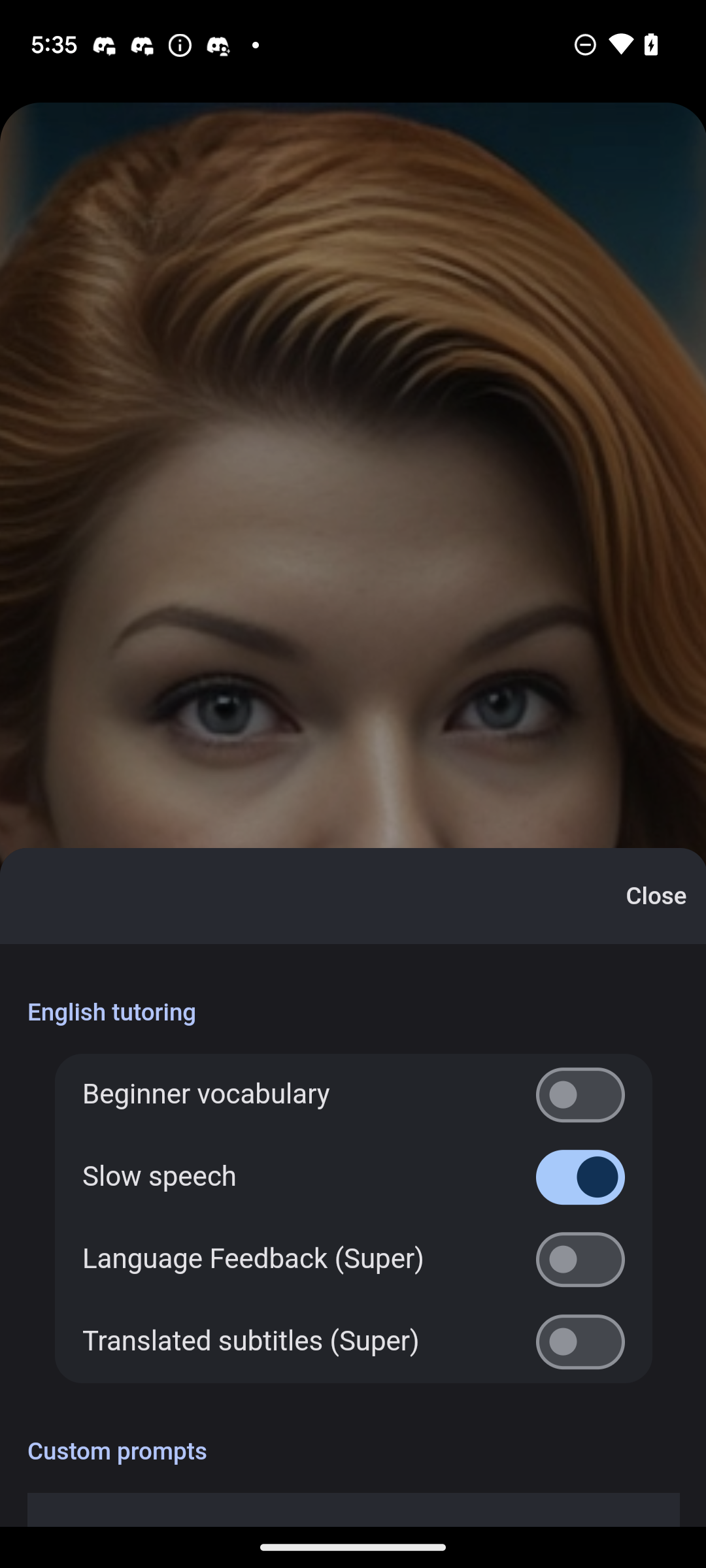 اسکرین شات 3 برنامه CallAnnie - Language Learning