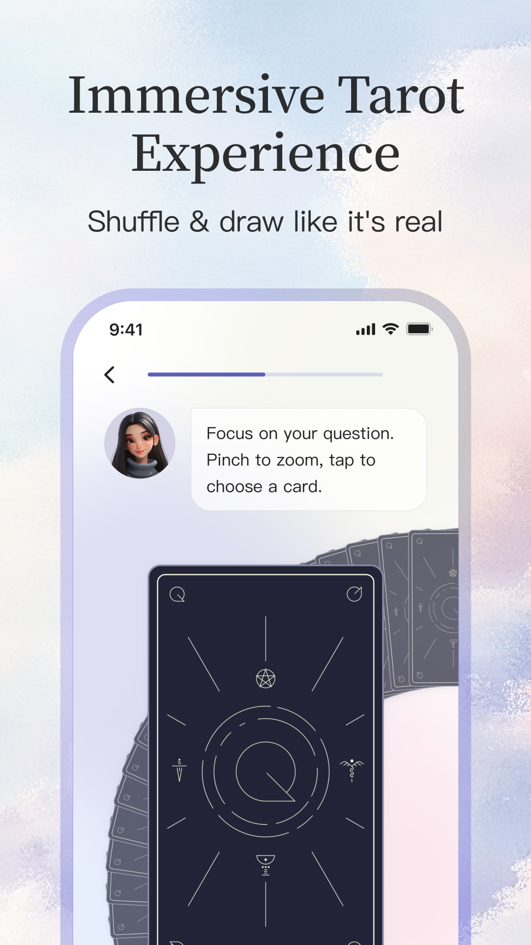 اسکرین شات 4 برنامه Quin: AI Tarot Reader