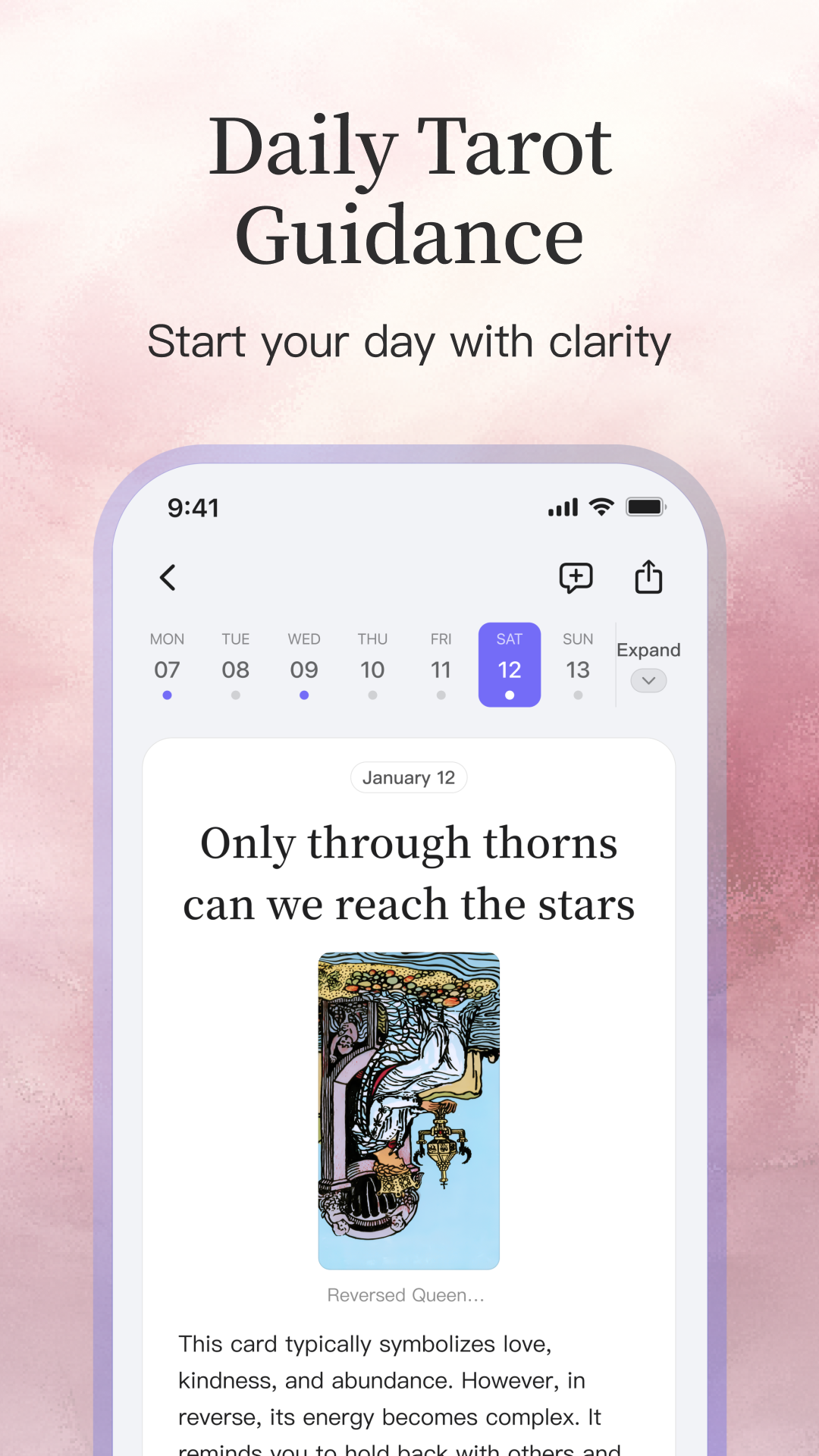 اسکرین شات 5 برنامه Quin: AI Tarot Reader