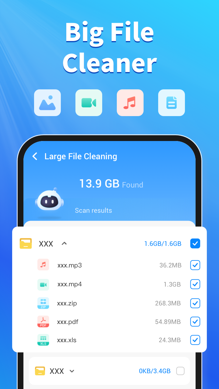 اسکرین شات 4 برنامه Phone Junk Cleaner, Junk Scan