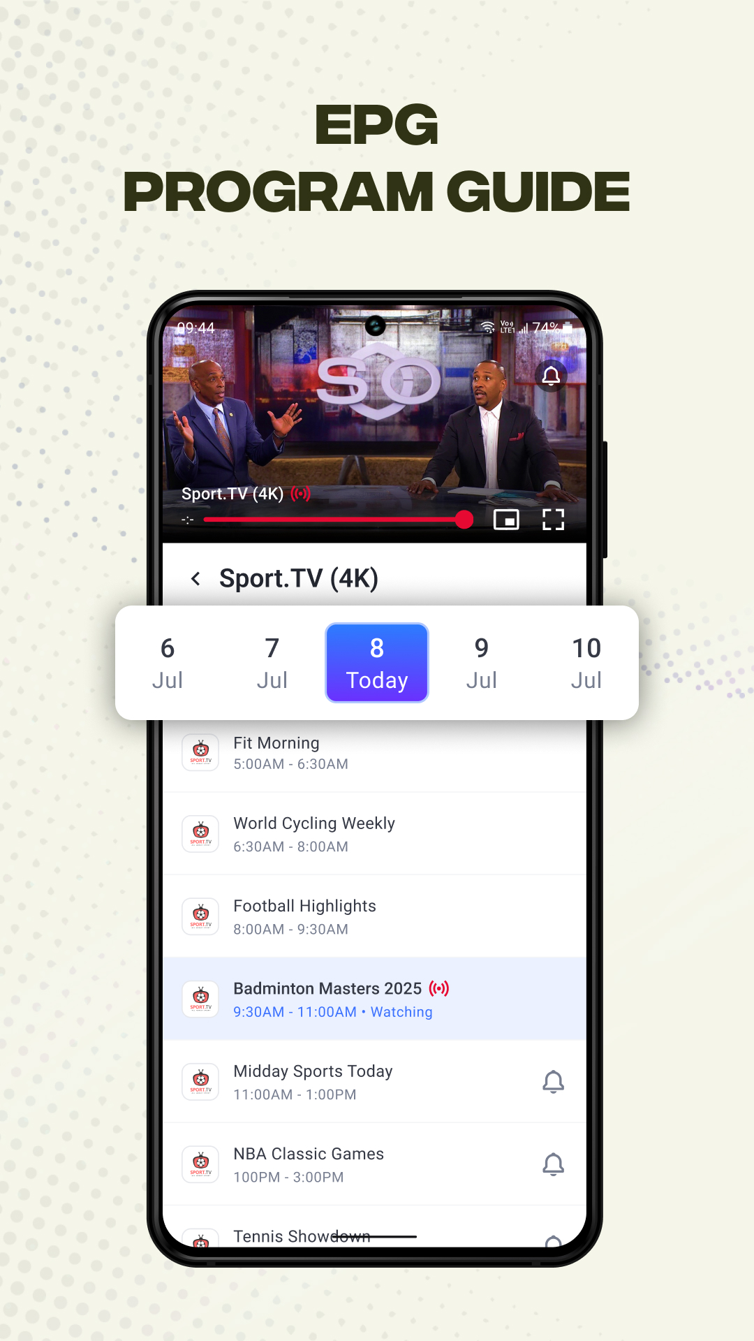 اسکرین شات 6 برنامه IPTV Player - Smart Live TV