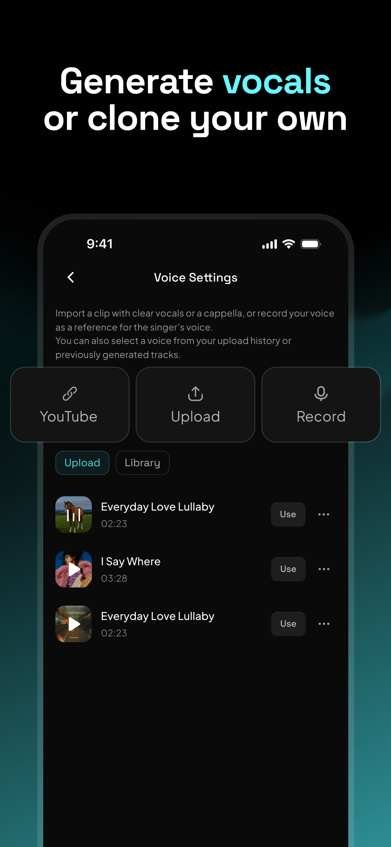 اسکرین شات 6 برنامه Mureka: AI Radio & Music Maker