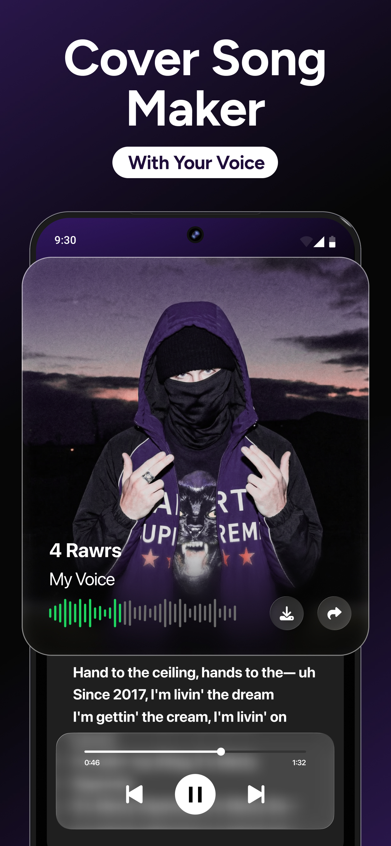 اسکرین شات 2 برنامه MyTunes : AI Music Generator