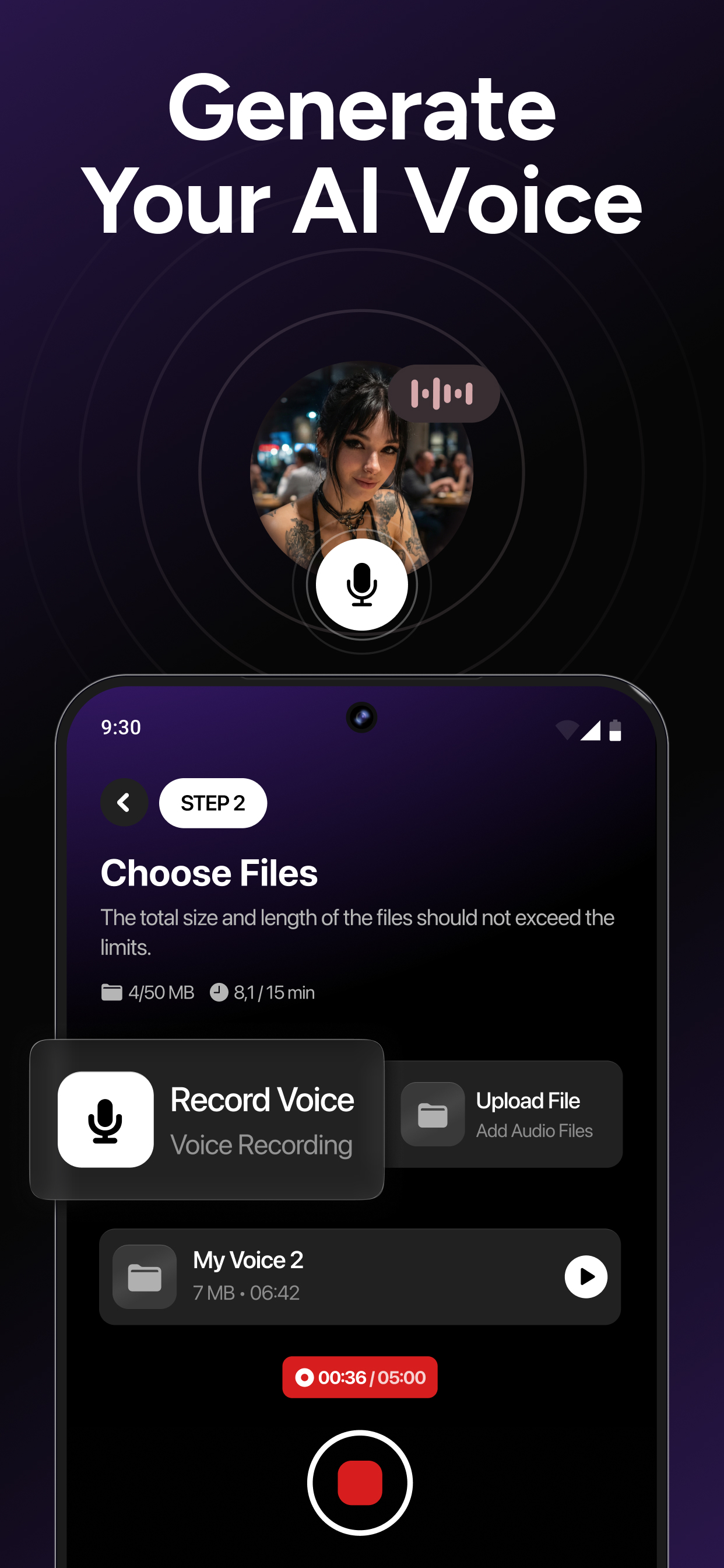 اسکرین شات 4 برنامه MyTunes : AI Music Generator