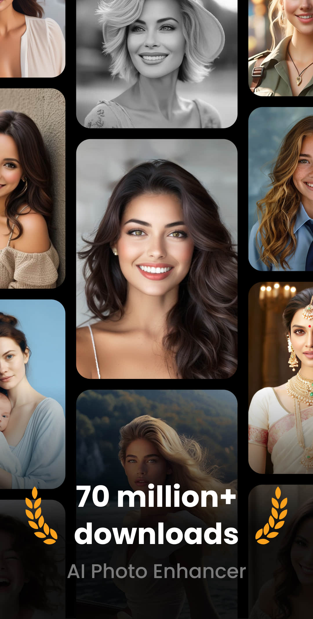 اسکرین شات 2 برنامه UpFoto - AI Photo Enhancer